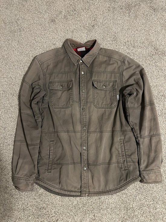 Columbia Other - Columbia Men's Rugged Ridge Fleece Lined Canvas Shirt Jacket, Size Medium